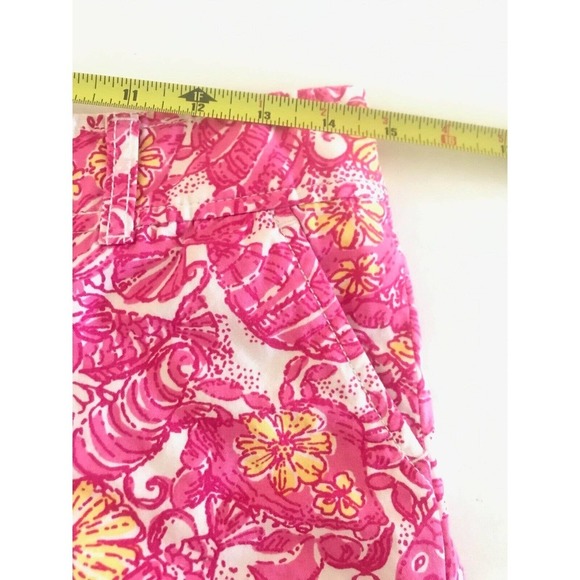 Lilly Pulitzer | Chum Bucket Print Womens Size 0 Pink Shorts - Picture 4 of 8